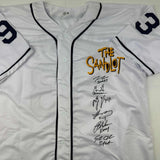 Autographed/Signed The Sandlot Movie 6x Cast Member Sigs Jersey Beckett BAS COA