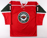 Zach Parise Signed Wild Jersey (Beckett) Playing career 2005-present