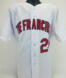 Lou Brock Signed St. Louis Cardinals 'The Franchise' Stat Jersey (JSA COA)