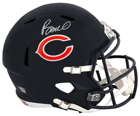 Rome Odunze Signed Bears Riddell Full Size Speed Replica Helmet - (Fanatics COA)