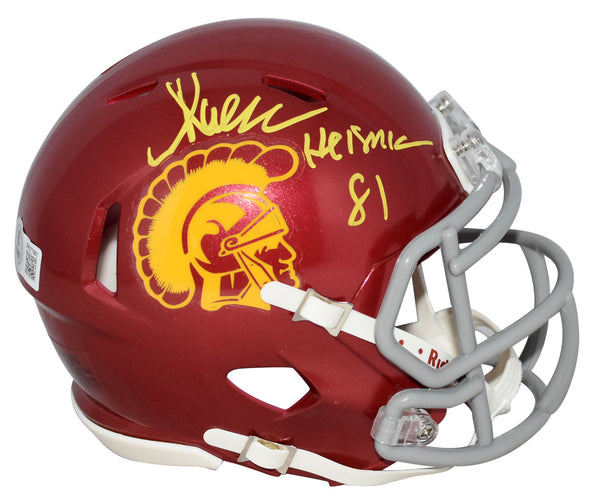 MARCUS ALLEN SIGNED USC TROJANS SPEED MINI HELMET BECKETT W/ HEISMAN 81