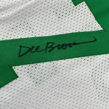 Autographed/Signed Dee Brown Boston White Basketball Jersey JSA COA