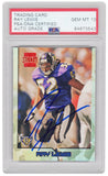 Ray Lewis autographed 1996 Topps Stadium Club RC Card #351 (PSA-Auto Grade 10)