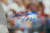 Steve Carlton Autographed Phillies 16x20 Pitching Photo w/ HOF- JSA W Auth *Blue