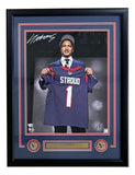 CJ Stroud Signed Framed 16x20 Houston Texans Draft Day Photo Fanatics