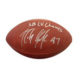 Rob Gronkowski Signed Autographed Official NFL Duke Bucs Football w/ Inscription