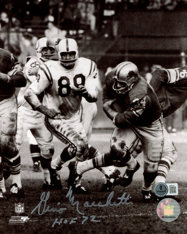 Gino Marchetti Autographed Baltimore Colts 8x10 Photo HOF Beckett 47717