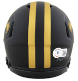 Saints Alvin Kamara Authentic Signed Eclipse Speed Mini Helmet BAS Witnessed