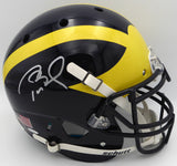 Tom Brady Autographed Michigan Authentic Full Size Proline Helmet TriStar