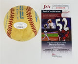 Yogi Berra Signed NY Yankees OML Baseball (JSA COA) Record 13xWorld Series Champ