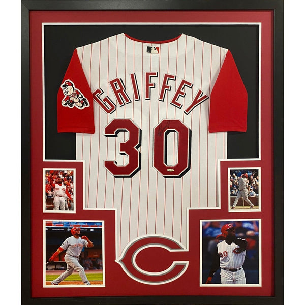 Ken Griffey Jr. Autographed Signed Framed Cincinnati Reds RS Jersey UDA