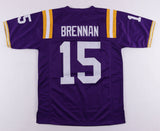 Myles Brennan Signed LSU Tigers Jersey Inscribed "Geaux Tigers!" (PSA COA) QB