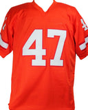 John Lynch Autographed Orange Pro Style Jersey- Beckett W *Black