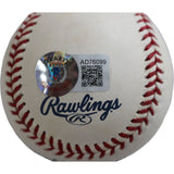 Mike Hampton Autographed Colorado Rockies OML Baseball Toning BAS 44365