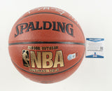 Rick Barry Signed NBA Basketball Insibd "Happy Hooping!" "NBA Top 50" & "HOF 87"