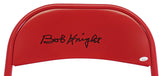 Indiana Bobby Knight Authentic Signed Red Folding Chair Autographed BAS Witness