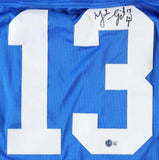 Mike Vanderjagt Signed Colts Indianapolis Pro Cut Jersey (JSA COA) Pro Bowl P.K.