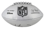 Kurt Warner Signed Wilson Replica Duke Metallic Silver Nfl Football BAS Witness