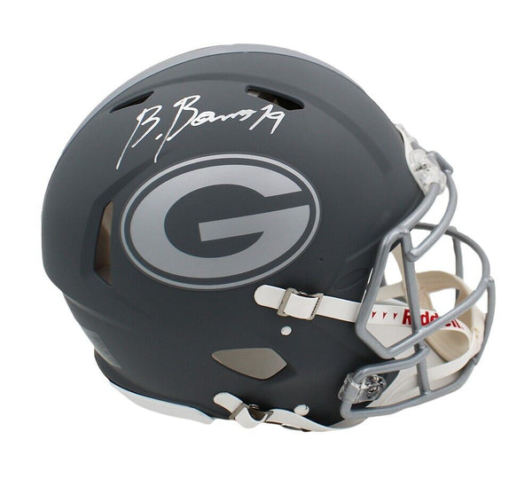 Brock Bowers Signed Georgia Bulldogs Speed Authentic Slate NCAA Helmet