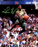 SHAWN KEMP AUTOGRAPHED 8X10 PHOTO SEATTLE SUPERSONICS SLAM DUNK MCS HOLO 202443