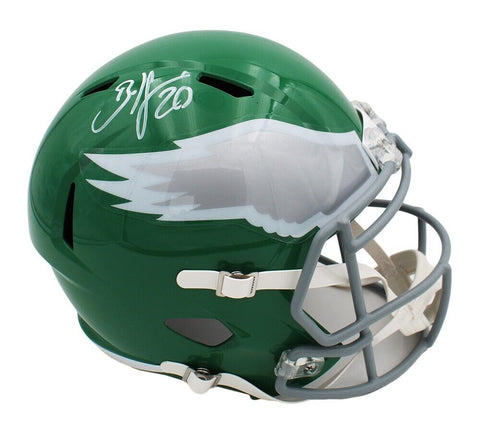 Brian Dawkins Signed Philadelphia Eagles Speed Kelly Green Full Size NFL Helmet