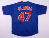 Tom Glavine Signed New York Mets Blue Jersey (JSA COA) Won his 300th Game as Met