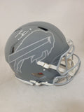 JAMES COOK SIGNED BUFFALO BILLS SLATE SPEED AUTHENTIC HELMET BECKETT QR