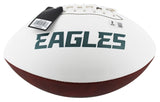 Eagles Randall Cunningham Signed Franklin White Panel Logo Football BAS