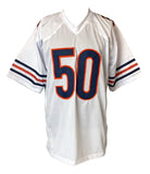 Mike Singletary Chicago Signed White Football Jersey HOF 98 Inscribed JSA