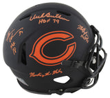 (3) Butkus, Singletary & Urlacher Signed Eclipse F/S Speed Proline Helmet BAS W