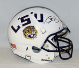 Odell Beckham Autographed LSU Tigers F/S White Authentic Schutt Helmet- JSA Auth