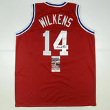 Autographed/Signed LENNY WILKENS St. Louis Red Basketball Jersey JSA COA Auto