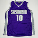 Autographed/Signed Domantas Sabonis Sacramento Purple Basketball Jersey BAS COA