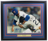 Nolan Ryan Signed Framed Texas Rangers 16x20 Fight Photo BAS Nolan Ryan Holo