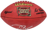 TOM BRADY AUTOGRAPHED NFL SB XXXVIII LOGO FOOTBALL BUCCANEERS FANATICS 202364