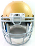 Ian Book Autographed F/S ND Gold Schutt Authentic Helmet W/ Insc- Beckett W *Blk