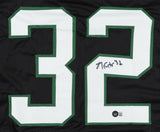 Michael Carter Signed Jets Jersey (Beckett Hologram) New York 2021 4th Rnd Pk RB