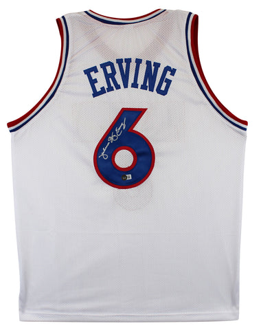 Julius "Dr. J" Erving Authentic Signed White Pro Style Jersey BAS 2