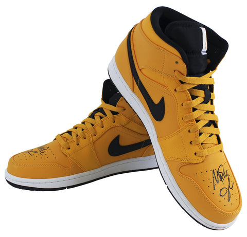 Lakers Magic Johnson Authentic Signed Air Jordan 1 Mid Shoes w/ Box BAS Witness