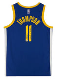 KLAY THOMPSON Autographed "Strength In Numbers" Nike Blue Jersey FANATICS