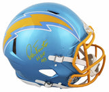 Chargers Dan Fouts "HOF 93" Signed Flash F/S Speed Proline Helmet w/ Case BAS W