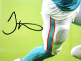 Tyreek Hill Autographed Dolphins 16x20 Teal Jersey Photo- Beckett W Holo *Black