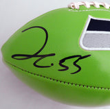 FRANK CLARK AUTOGRAPHED GREEN SEATTLE SEAHAWKS LOGO FOOTBALL MCS HOLO 137955