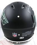 Joe Namath Autographed Jets F/S Black Alt Speed Authentic Helmet- Beckett W Holo