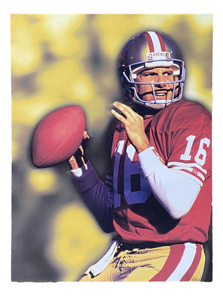 Joe Montana Stretched 30x42 San Francisco 49ers Canvas