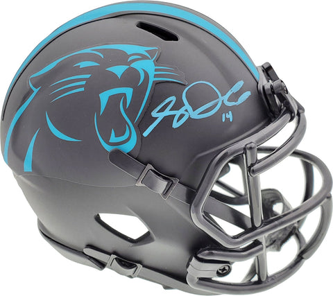 SAM DARNOLD AUTOGRAPHED PANTHERS ECLIPSE BLACK MINI HELMET BECKETT 195170