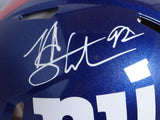 Michael Strahan Autographed Giants F/S Speed Authentic Helmet-Beckett W Holo