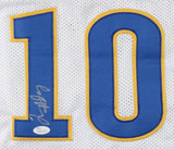 Tim Hardaway Sr. Signed Golden State Warriors Jersey (JSA COA) 1989 1st Rd Pick