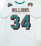 Ricky Williams Autographed White Pro Style Jersey- JSA W Auth *Across 4