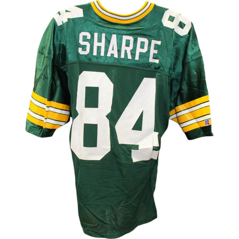 Sterling Sharpe Signed Green Bay Packers Russell 48 Green Jersey BAS 48496